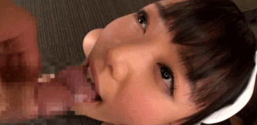 浜崎真緒エロGIF画像｜黒髪の女の子が何発もの精子を飲んだりしてる感じのエロギフ